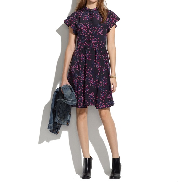 ISO: Madewell Silk Dress in Night Orchid
