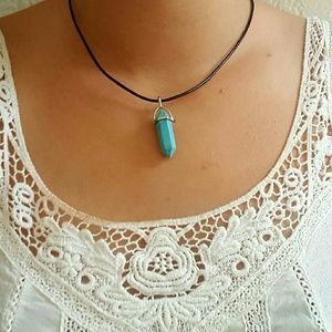 Turquoise quartz Chakra Healing choker