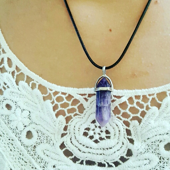 Amethyst choker