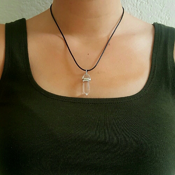 Crystal quartz choker