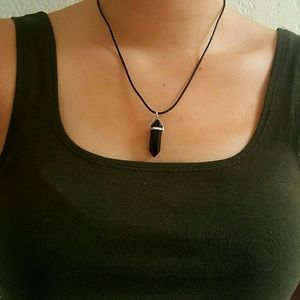 Black onyx choker