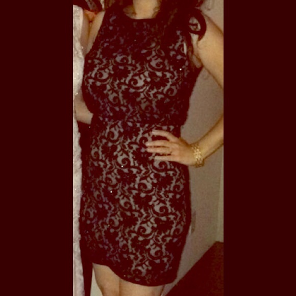 Aidan Mattox Beautiful Black Sequin Cocktail Dress - Picture 1 of 3
