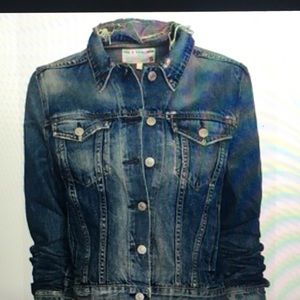 Rag & bone distressed denim jacket