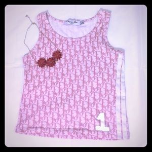 Christian Dior crop top. Pink - Sz small