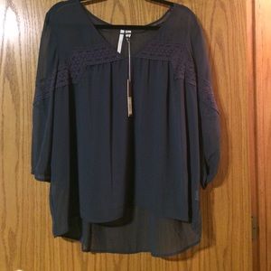 Lace cut out peasant