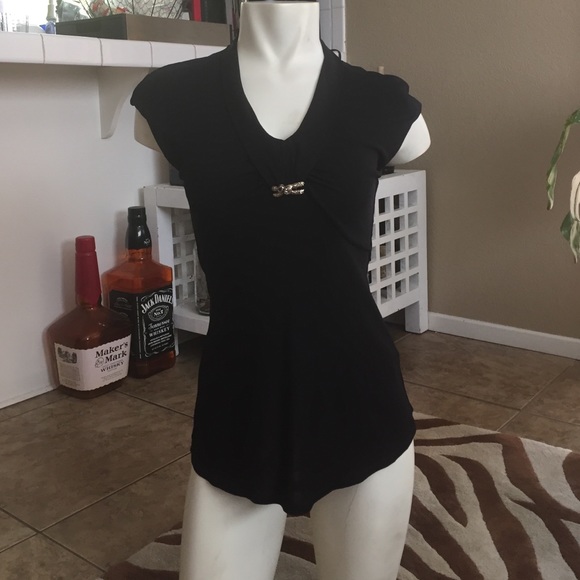 Authentic Roberto Cavalli Black nylon blouse!!