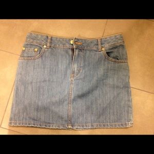 H&M denim mini skirt