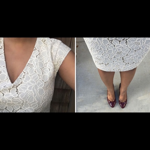 J Crew - Sleeveless Lace Shift Dress. Size :6