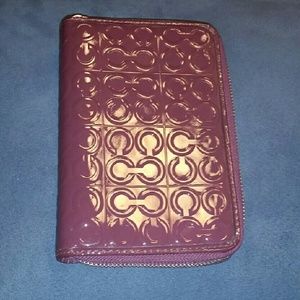 💯 AUTHENTIC COACH PURPLE PLANNER (paper not incl)
