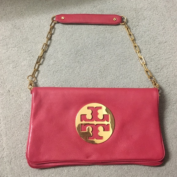 BRAND NEW Tory Burch Bombe Reva Clutch Red