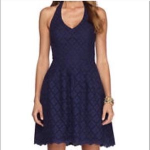 Lilly Pulitzer Navy Eyelet Dress SZ 0