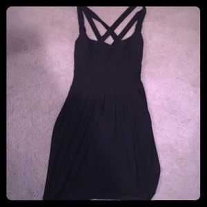 Mini black pocket dress