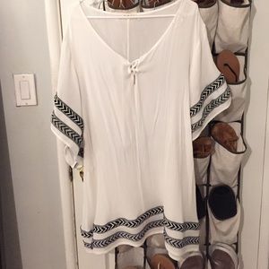 White beach coverup