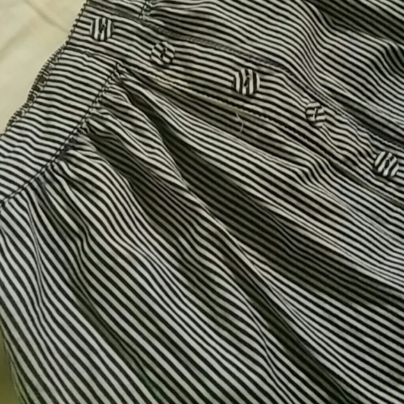 Blue and white striped skirt - Picture 2 of 3