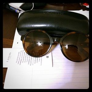 Lanvin Round Tortoiseshell Sunglasses