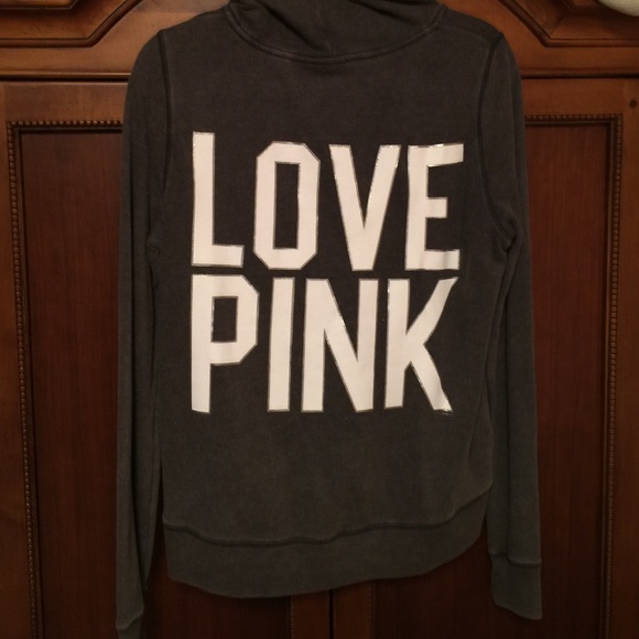 Gray PINK Hoodie - Picture 2 of 2