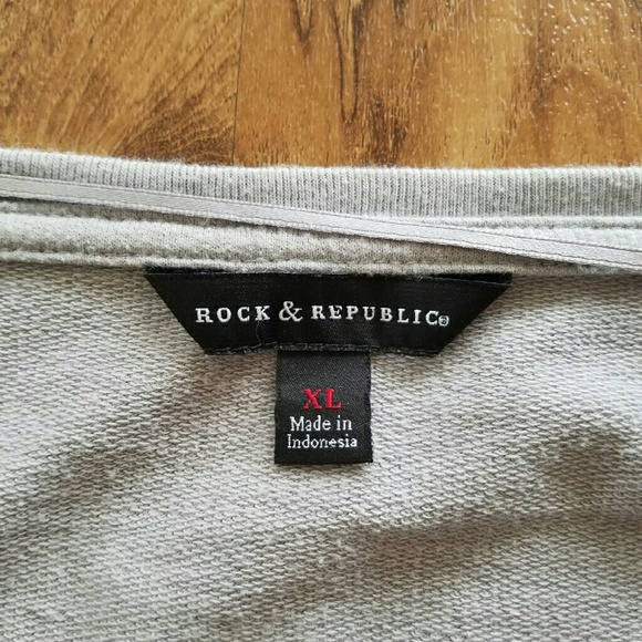 Rock & Republic Crewneck Sweater XL VINTAGE - Picture 4 of 4