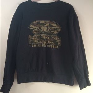 California Navy Blue Camo Crewneck