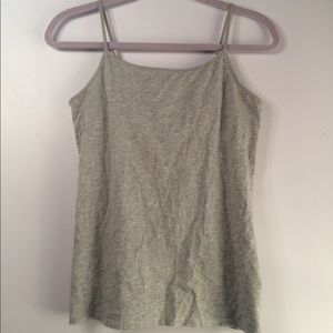 Grey Spaghetti Strap Tank Top