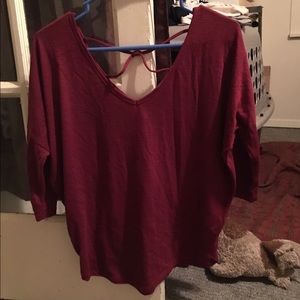 Dolman sleeve 3/4 sleeve shirt