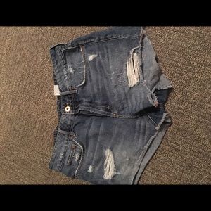 High waisted shorts.