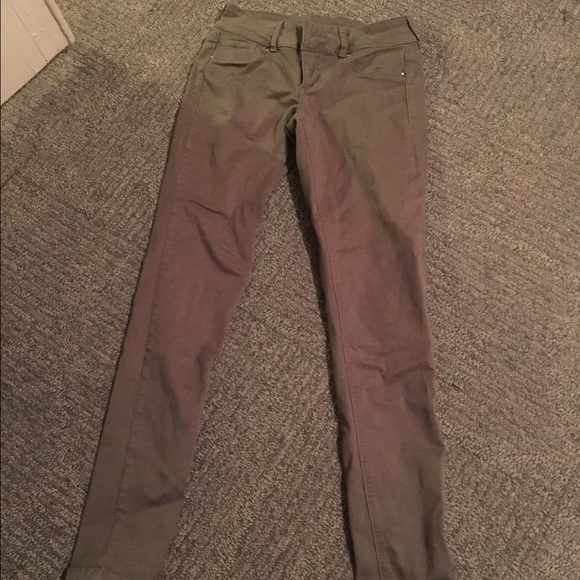 Olive green jeggings