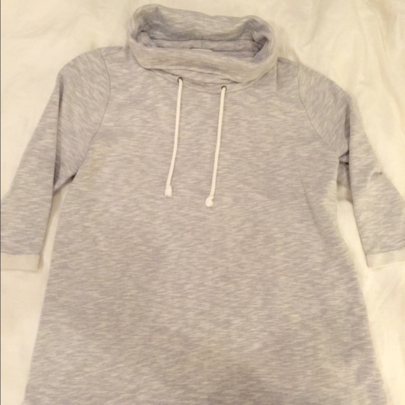 Large Gap Maternity Gray Tunic Sweatshirt 3/4 Slvs