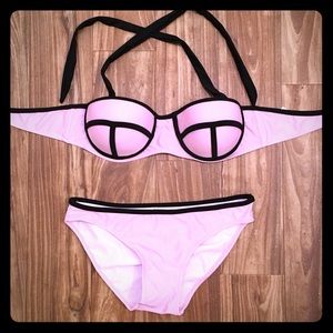 NWT Pink and Black Bikini