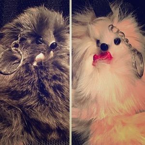 New Furry Big Fox Keychain ( 2 pcs )