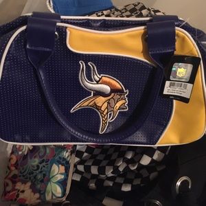 Minnesota Viking bowler purse