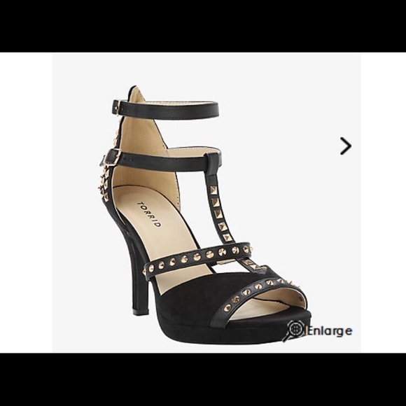 Peep toe studded platform heels 10W torrid