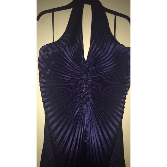 Navy Sily Night Dress - Picture 2 of 4