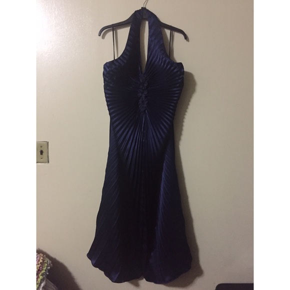 Navy Sily Night Dress - Picture 4 of 4