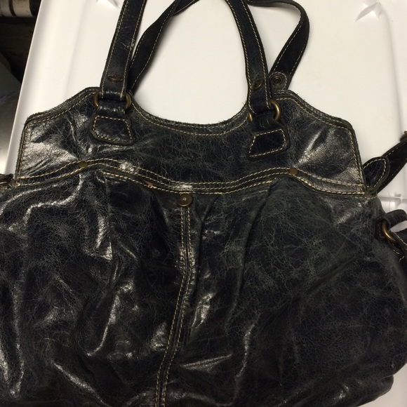 Cross body leather bag