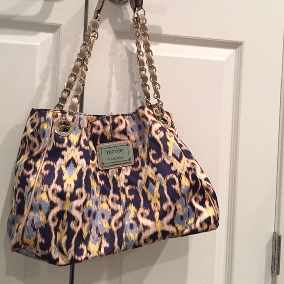 NICOLE by Nicole Miller printed shoulder bag