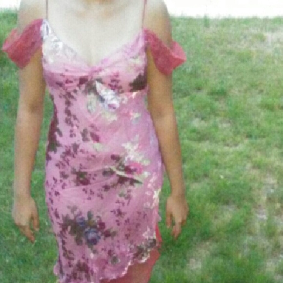 Pink Floral Sheer Betsy Johnson