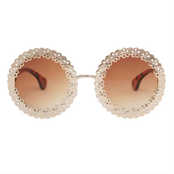 ASOS filigree round sunglasses