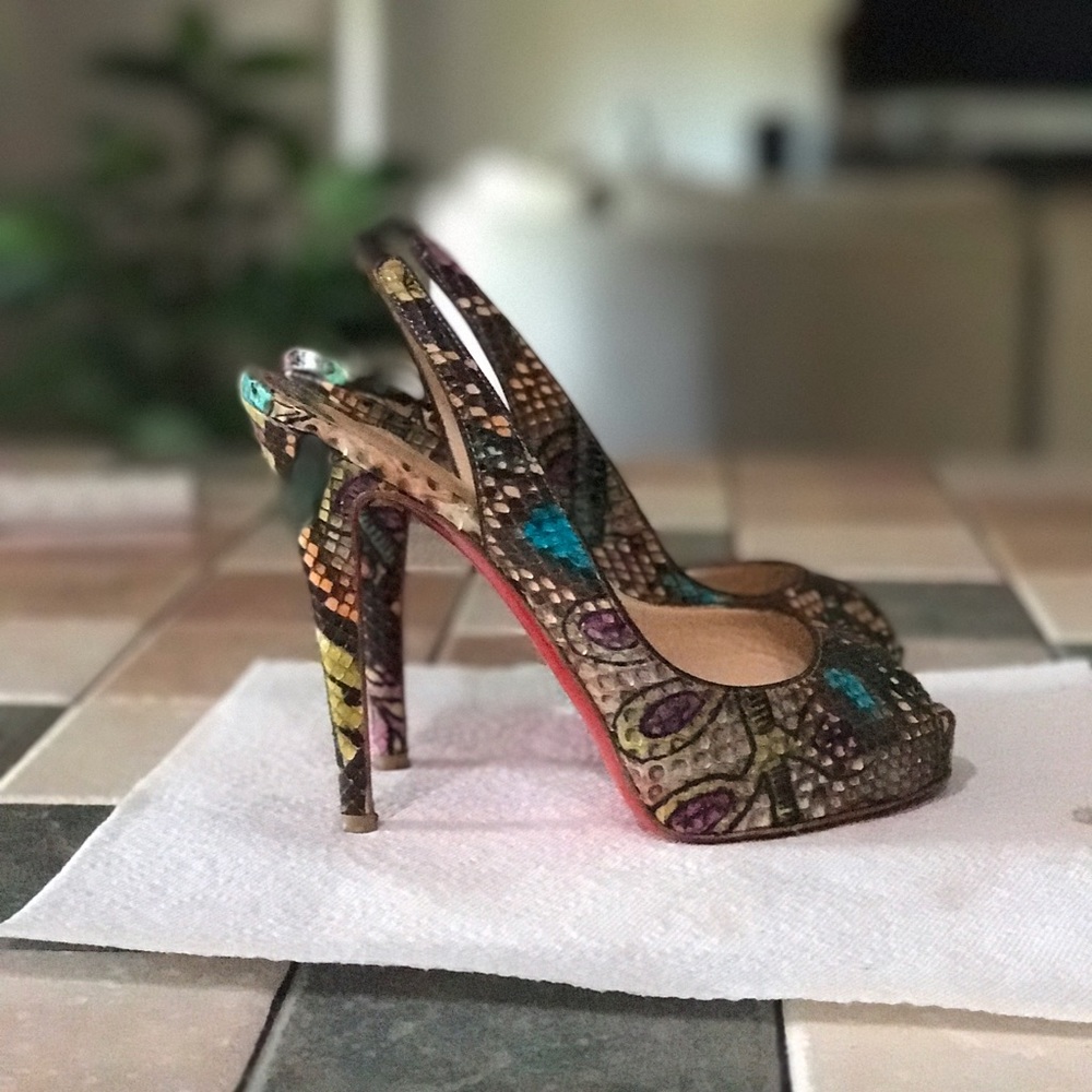 Christian Louboutin Python Shoes - image 3