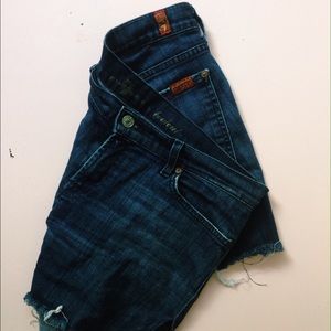 7 for All Mankind 'Josephina' cut off shorts