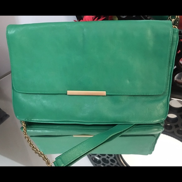 Zara teal handbag