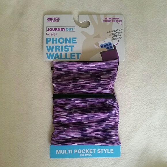Wrist phone holder.