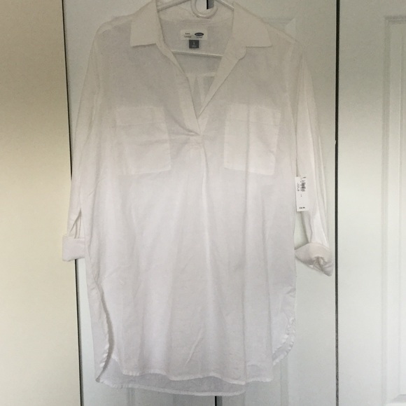 White Linen Tunic L