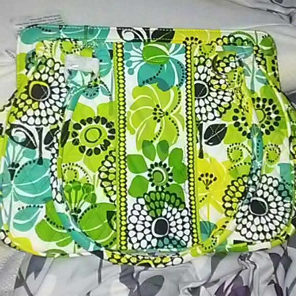 New wit tags vera Bradley bag in limes up pattern