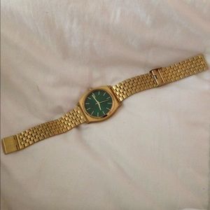Nixon 'The Time Teller' Gold Watch