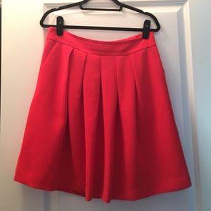 Banana Republic red skirt