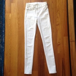 White Hudson skinny Jeans