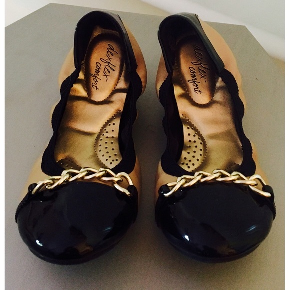 Image result for dexflex comfort ballet flats black and tan