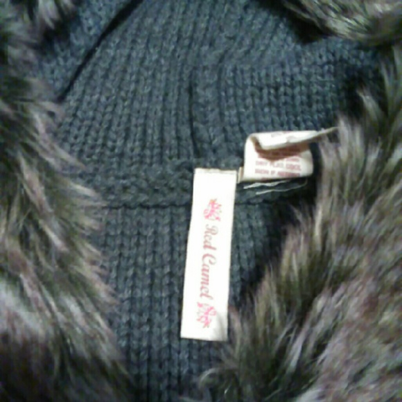 Red Camel Faux Fur Lined Hoodie Vest XS - Picture 2 of 4