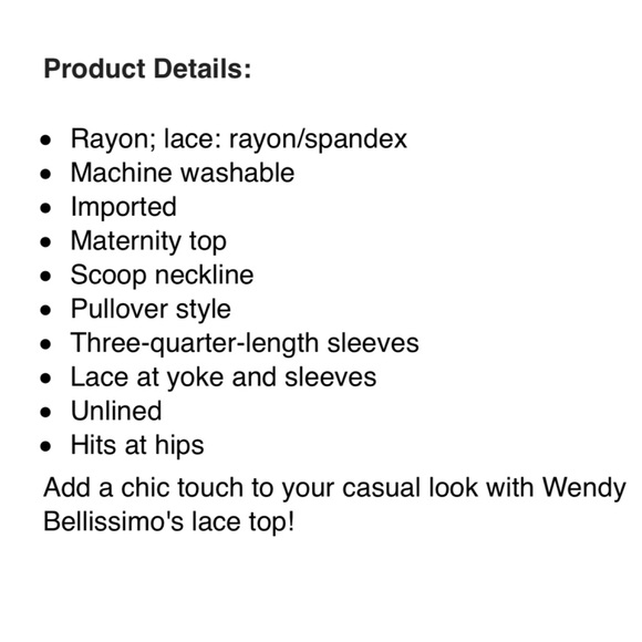 100% Rayon Lace White Tunic - Picture 2 of 4