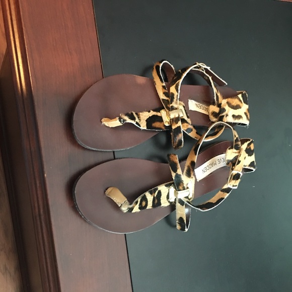 Steve Madden leopard sandals